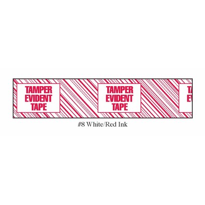 Stock Imprinted Polypro Tape 2" x 55yds (Tamper Evident Tape)