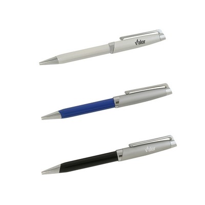 Stylish Ballpoint Pen with Colored Half Barrel