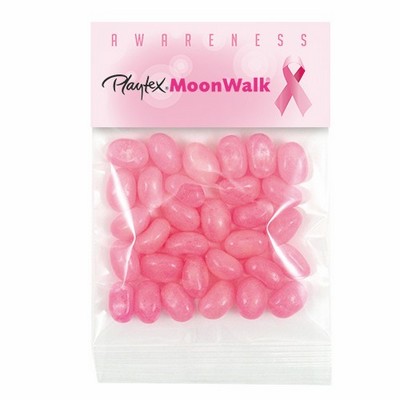 Breast Cancer Awareness Hopeful Header Bags w/ Pink Jelly Belly® Jelly beans