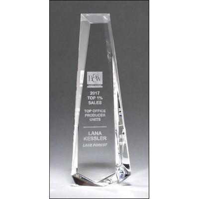 Crystal Obelisk Award (5.125"x11")