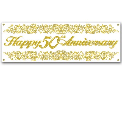 50th Anniversary Sign Banner