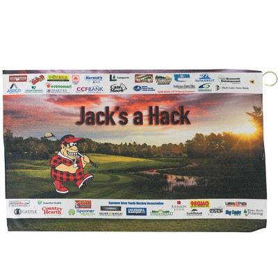 24" x 15" Full Bleed Microfiber Golf Towel