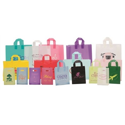 3.0 Mil HD Soft Loop Handle Tinted Frosty Cub Shopping Bag (8"x4"x10"x4")