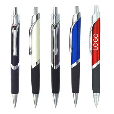 5.5" Metal Plunge Action Ballpoint Pen