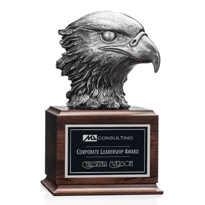 Harrison Eagle - Antique Silver/ Walnut 10"