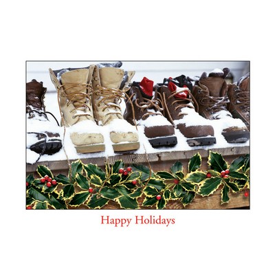 Snow Boots Contractor & Builder Holiday Cards