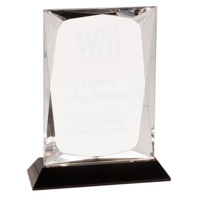 Workington Crystal Award, 7"H