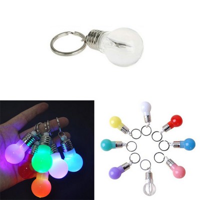 Light Bulb Shape LED Keychain