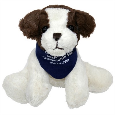 6" Floppy Dogs - White & Brown