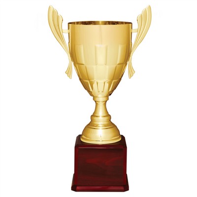 Golden Pattern Metal Trophy Cup 22"H