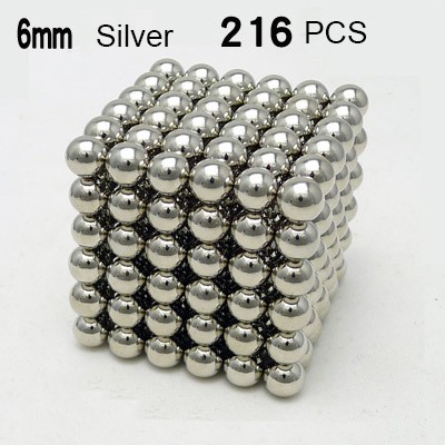 6 mm Silver Magnet Balls (216 PCS)