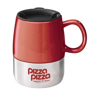 The Tasty Ceramic & S/S Mug - 14oz Red