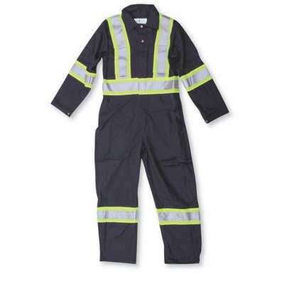 Reflective Navy Blue Safety Coverall