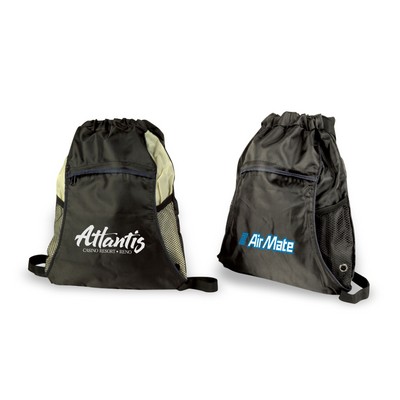 Light Weight Drawstring Tote/Backpack In One