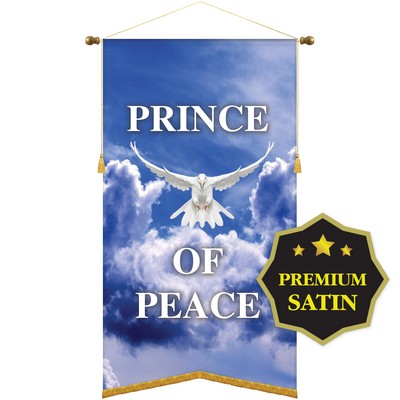 30" x 54" Premium Podium Banner Angle Cut/Fringe