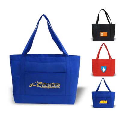 Solid Color Non Woven Open Tote