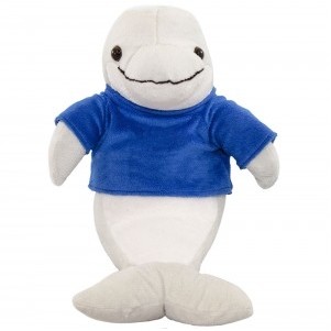 10" Plush Toy Dolphin Stuffed Animal With Customizable T-Shirt