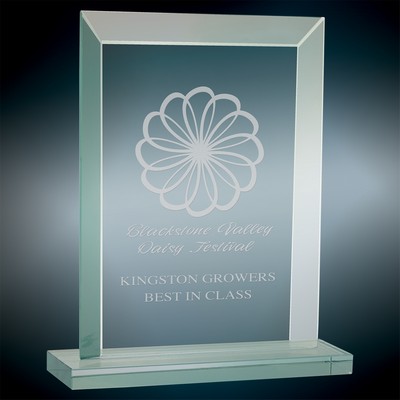 Small Rectangle Jade Glass Award