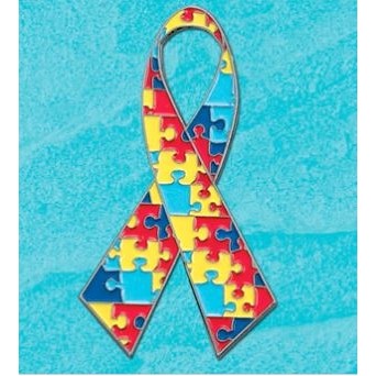 Autism Awareness Ribbon Lapel Pin