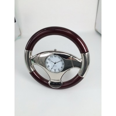 Steering wheel clock