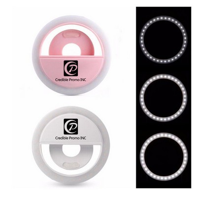 Selfie Light Round Clip On Phone Camera Selfie Ring Flash Light