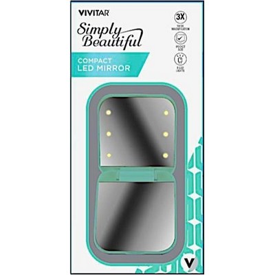 Vivitar® Lighted Compact LED Mint Green Mirror