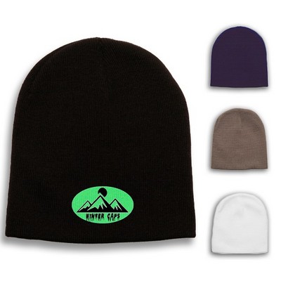 Beanie - Classic Knit embroidered custom logo beanies