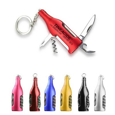 4-in-1 Key Ring Multi-Functional Bottle Opener