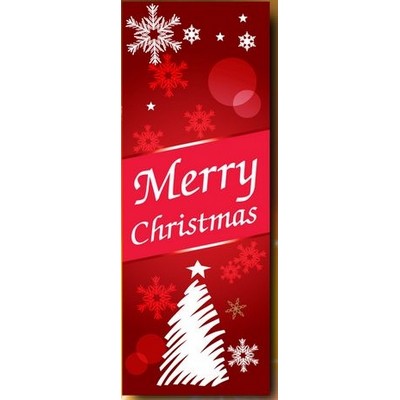 3'x8' Vertical Polyester Holiday Flags & Banner (Merry Christmas)