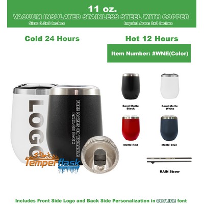 11 Oz. Vacuum Insulated Stainless Steel Tumbler