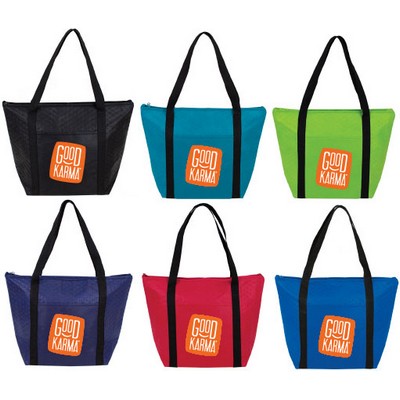 Non Woven Zippered Cooler Tote