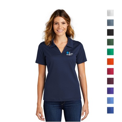 Sport-Tek® Ladies Dri-Mesh® V-Neck Polo