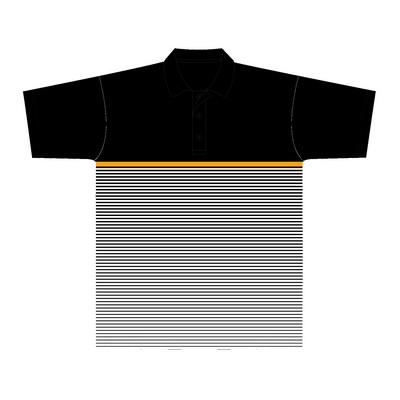 Men's Sublimation Polo Shirt w/Contrast Chest Stripe