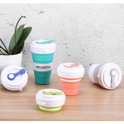 550ml Silicone Travel Folding Cup