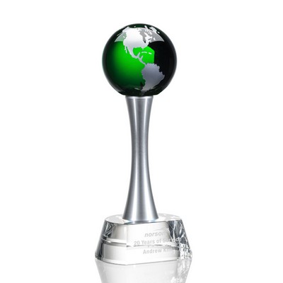 Willshire Globe Award - (S) Optical/Green 9¾"