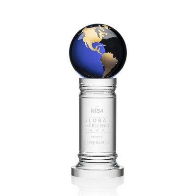 Colverstone Globe Award - Optical Blue/Gold 10¼"