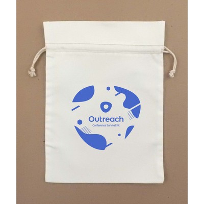 5"x 7" Duplex 100% Cotton Drawstring Bag