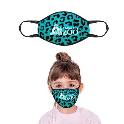 Youth Size USA Made Full Color Face Mask with Ear Loops - Sublimated