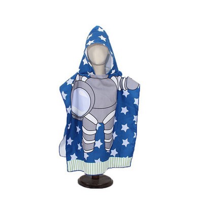 Microfiber Kids Hooded Beach Towel