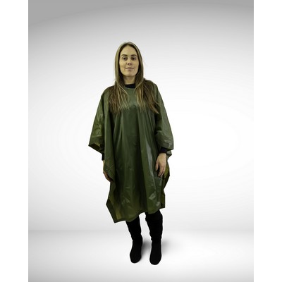 Vinyl Poncho - Olive Drab