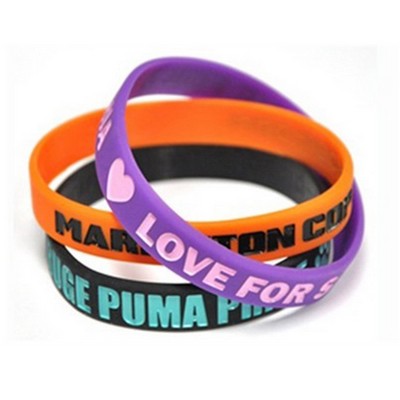 Ink Filled Silicone Wristbands