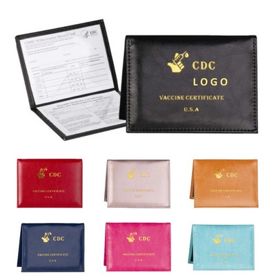 Leather Vaccine Card Holder