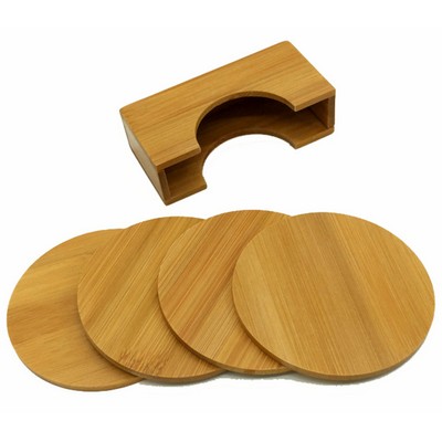 Square Bamboo Coasters set