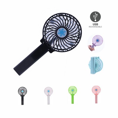 Chargable Folding Hand Fan