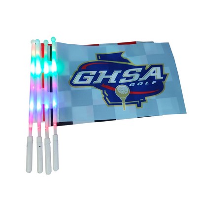 Led Luminous Hand Held Flags