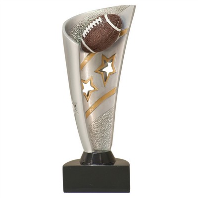 8 1/2" Football Banner Resin Trophy