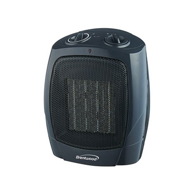 1500w Black Portable Ceramic Space Heater & Fan