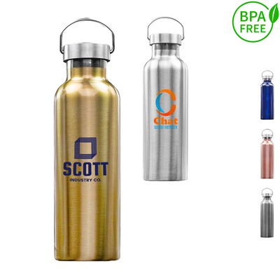 25 oz. Stainless Steel Canteen Water Bottles w/ Handle