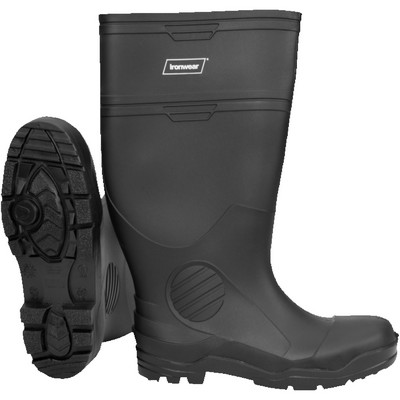 Plain Toe PVC Rain Boots