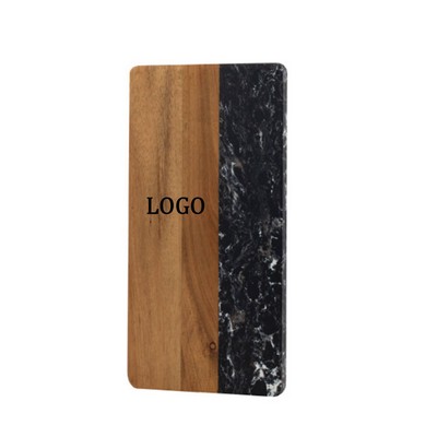 Wood And Marble Cheese Board